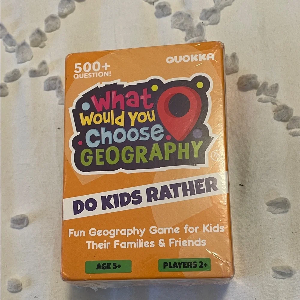 What would you choose geography edition? Do kids rather game NWT